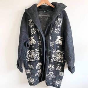 Geiger Made in Australia vintage 100% pure new wool shawl collar cardigan jacket